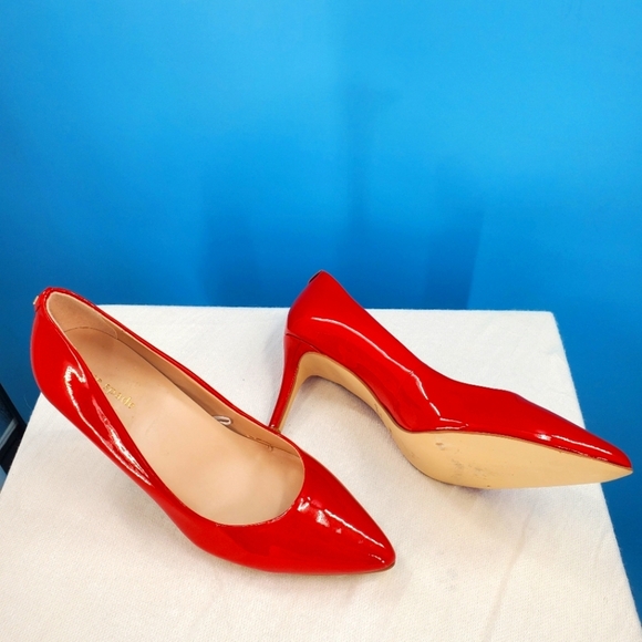 Kate Spade red patent leather pumps 7.5M - Picture 1 of 15